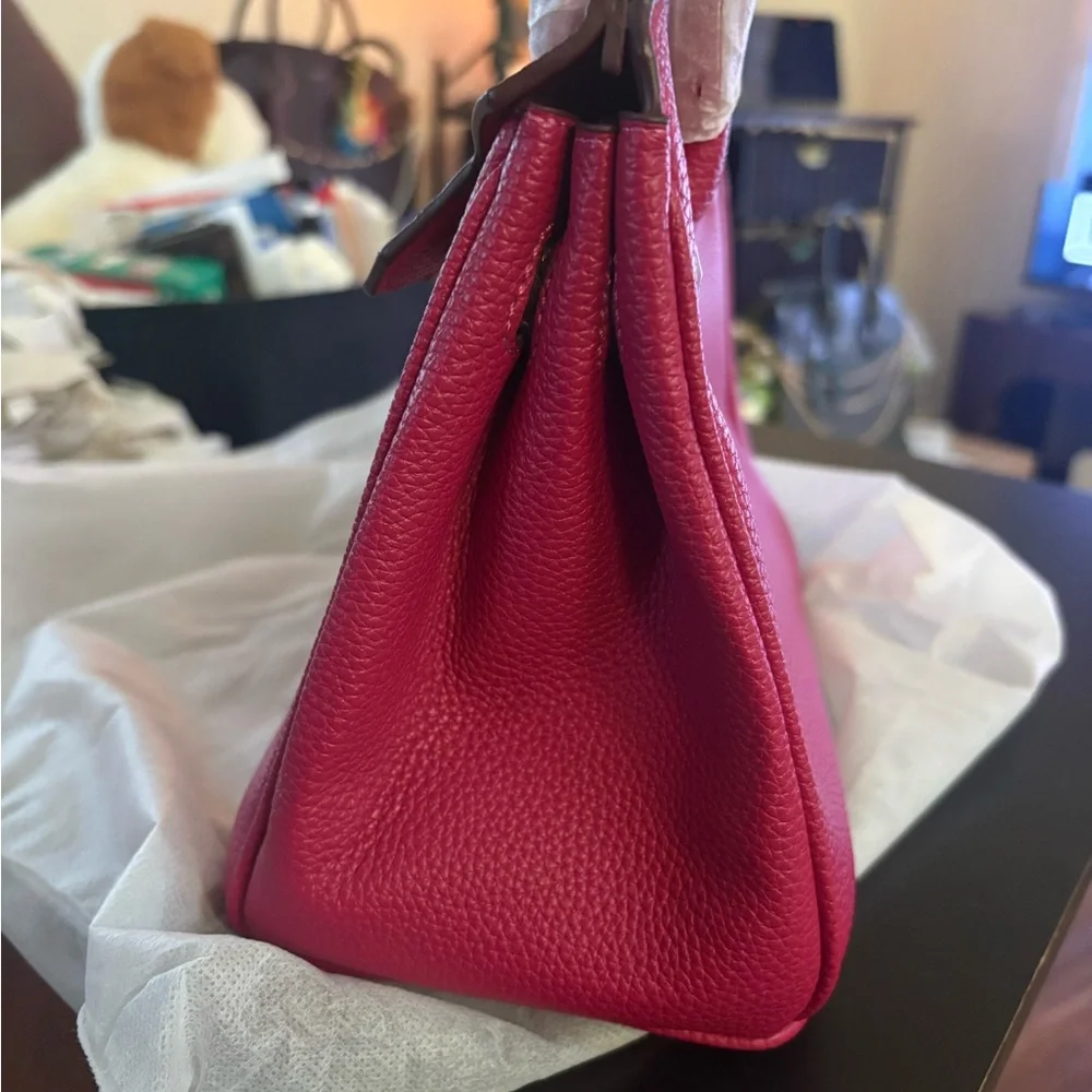 Vibrant Fuchsia Satchel Bag - Picture 4 of 12